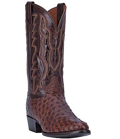 Dan Post Mens Pershing Full Quill Ostrich 13 Western Boots Product Image