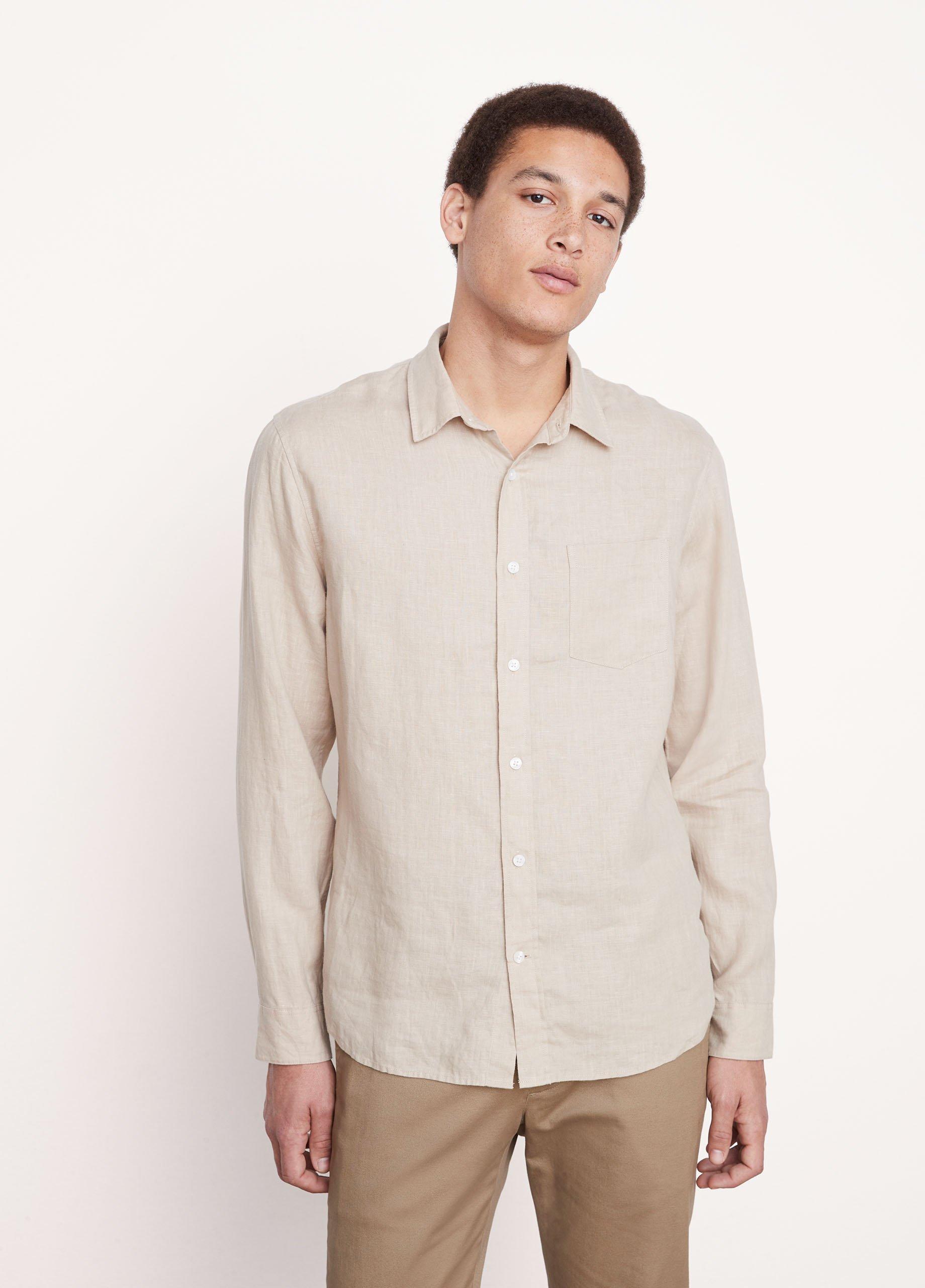 Linen Long-Sleeve Shirt Product Image