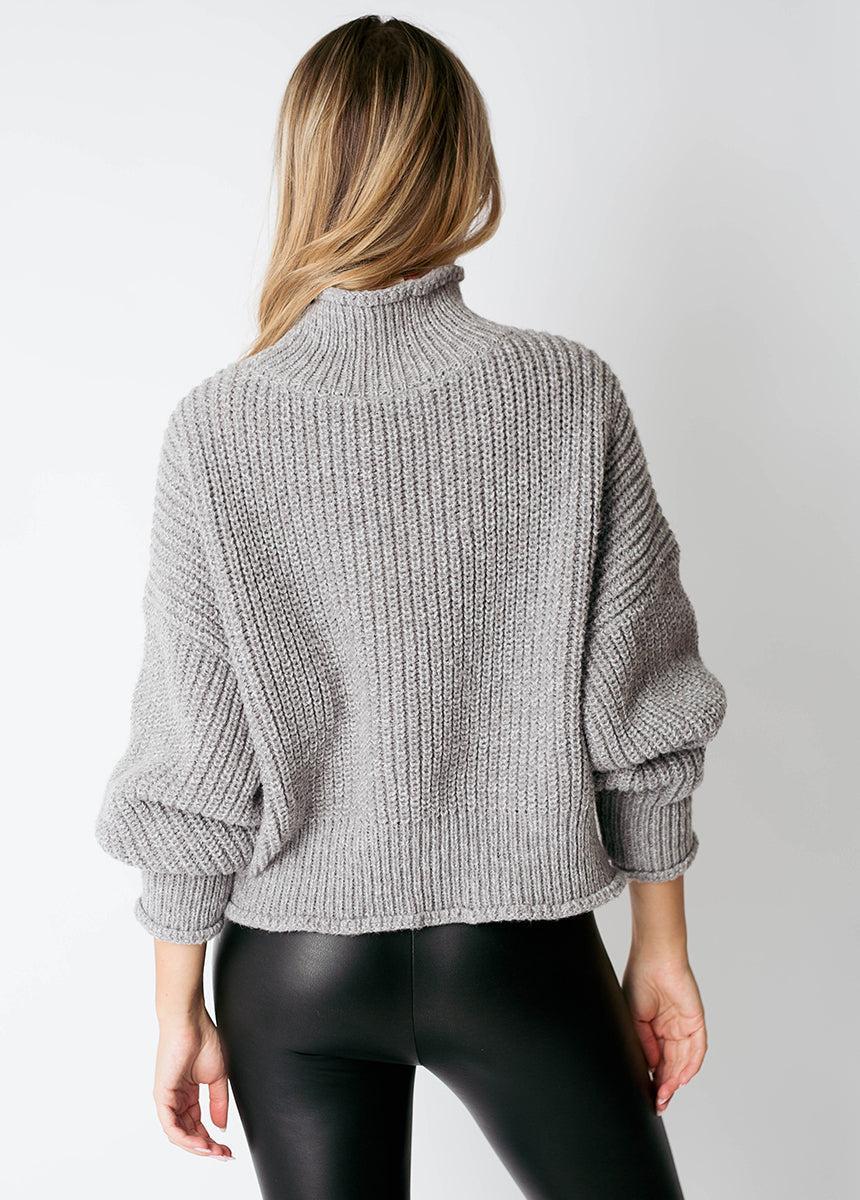 Kenzie Sweater in Heather Gray Product Image