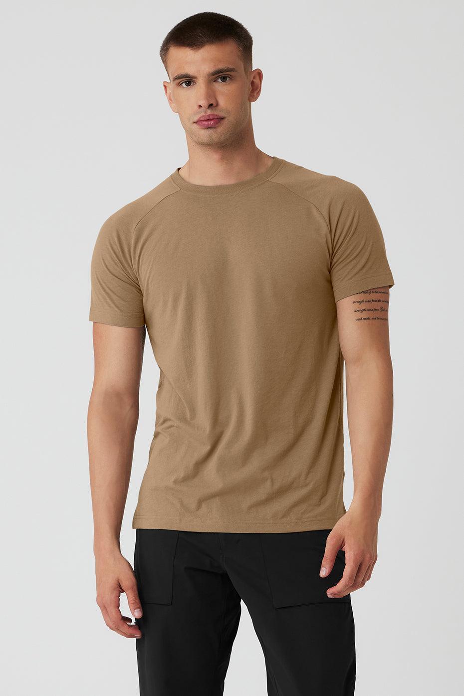 The Triumph Crew Neck Tee - Gravel Product Image