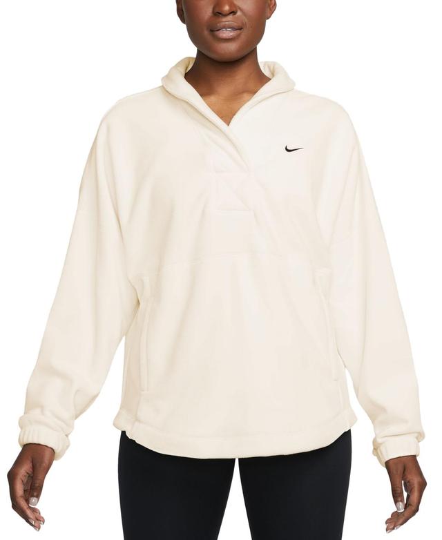 Nike Womens Therma-fit One Long-Sleeve Top - Pale Ivory Product Image