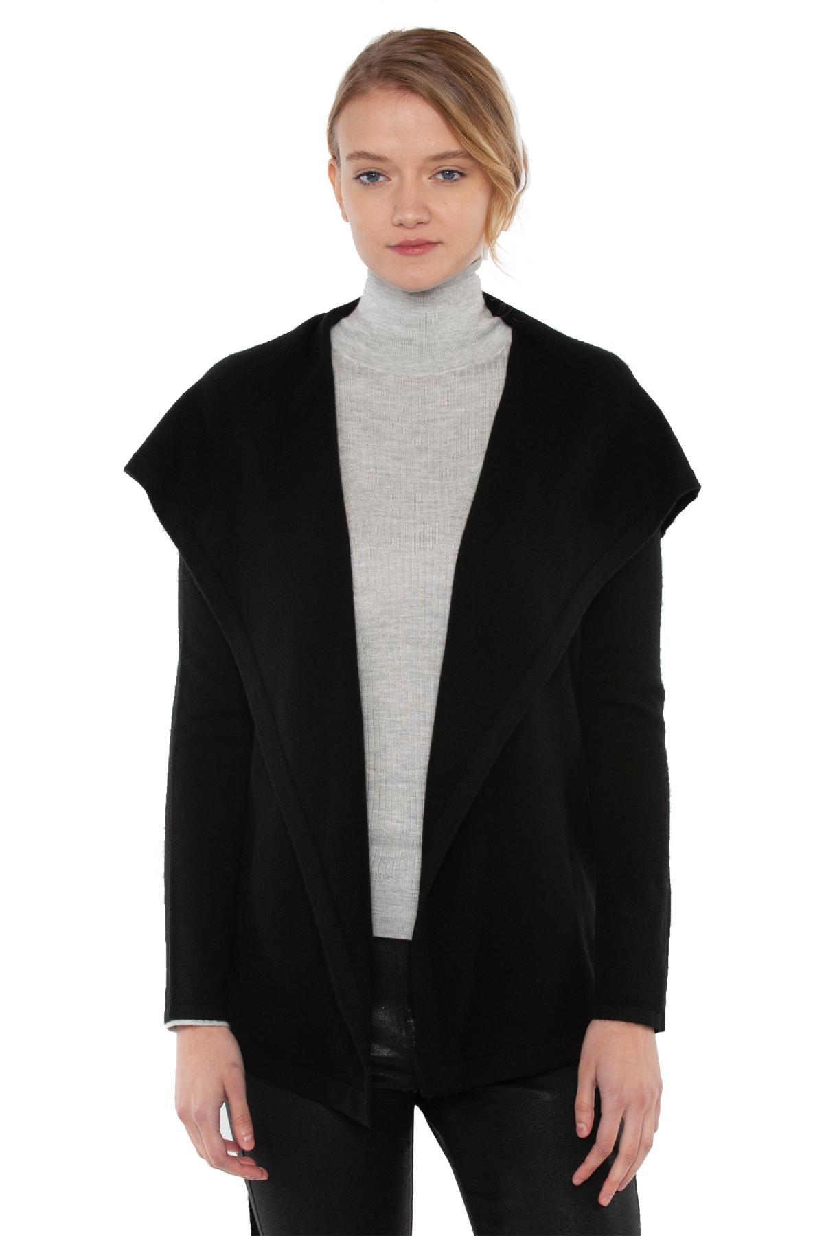 Jennie Liu Womens 100% Pure Cashmere Long Sleeve Belted Cardigan Sweater Product Image