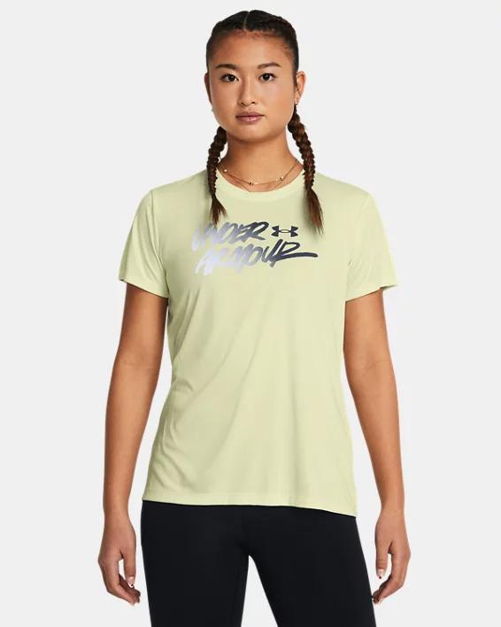 Women's UA Tech™ Gradient Wordmark Short Sleeve Product Image