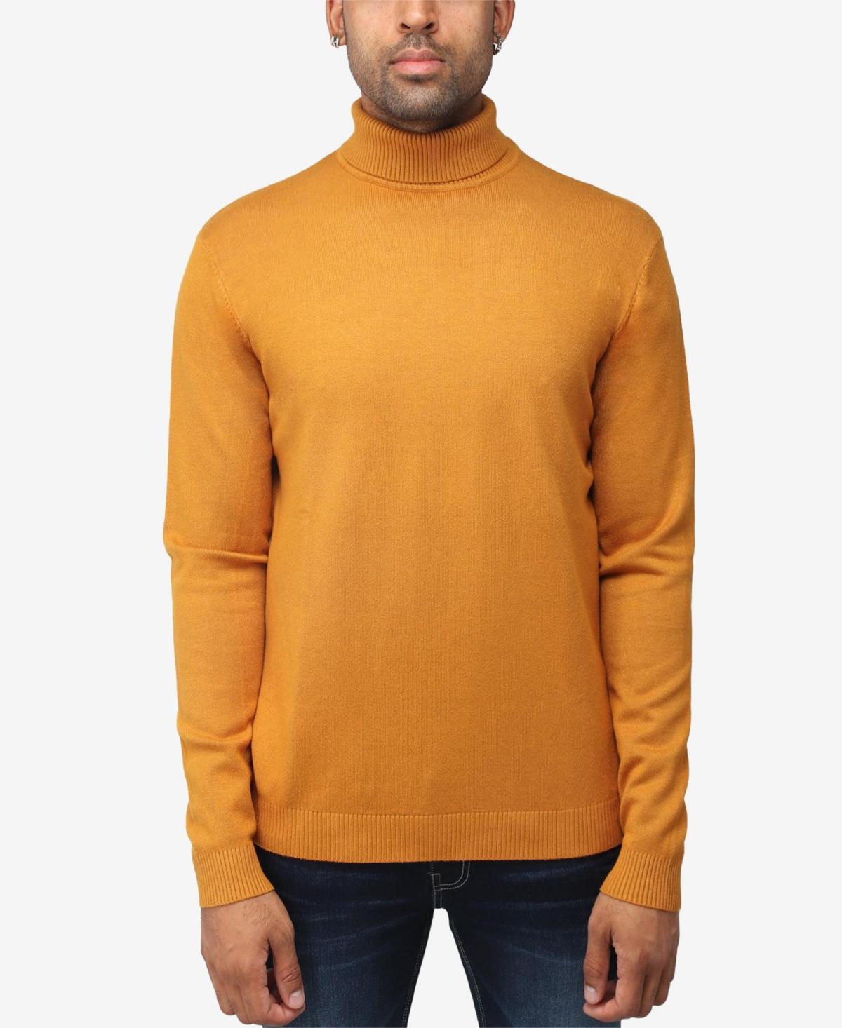 X Ray Men's Solid Turtleneck Sweater - Heather Charcoal - Size XXL  - male - Size: XXL Product Image