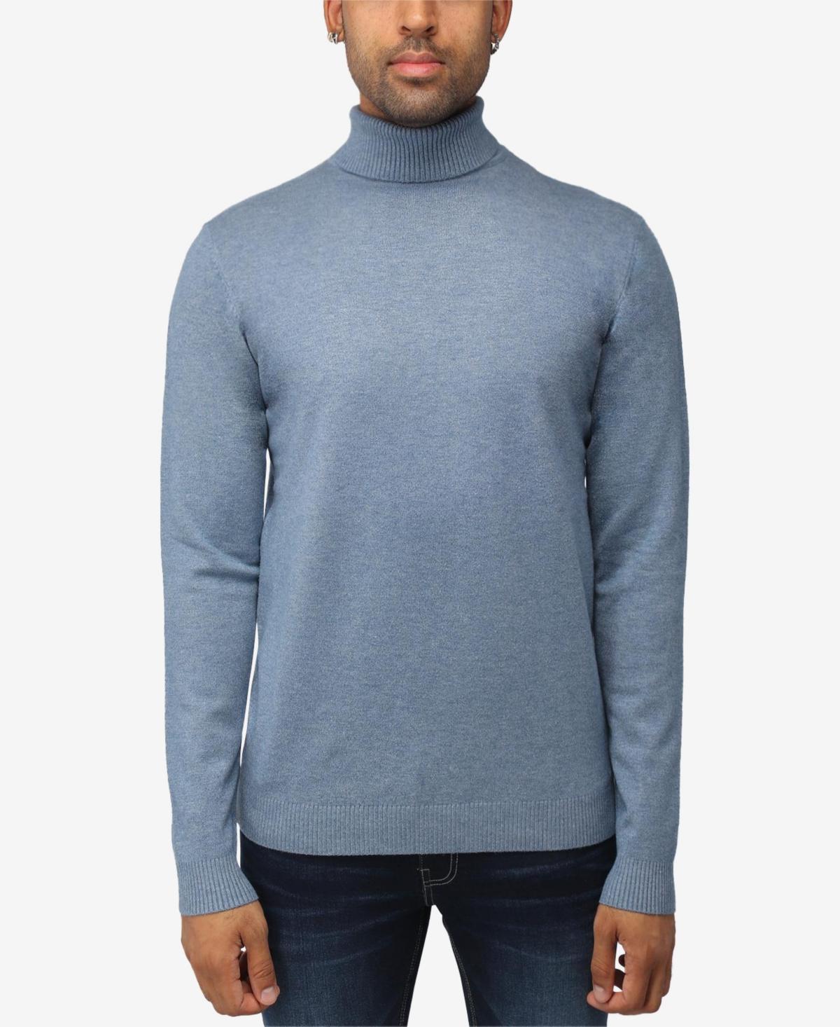 X Ray Men's Solid Turtleneck Sweater - Heather Charcoal - Size XXL  - male - Size: XXL Product Image