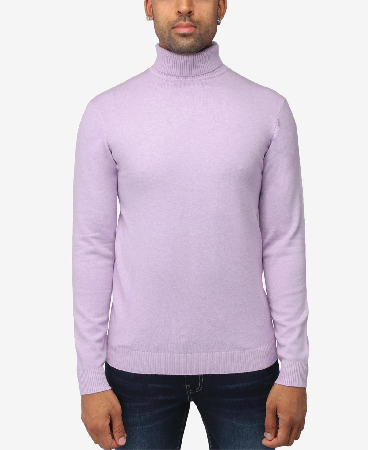 X Ray Men's Solid Turtleneck Sweater - Heather Charcoal - Size XXL  - male - Size: XXL Product Image