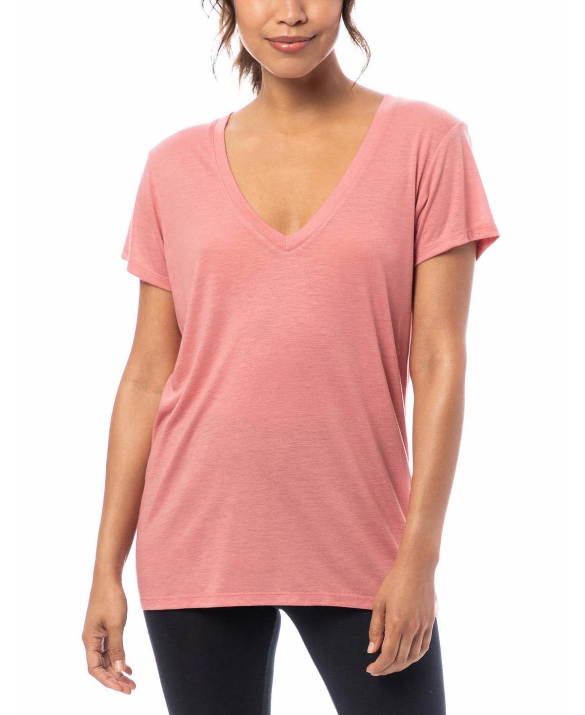 Alternative Apparel Slinky Jersey Womens V-Neck T-Shirt Product Image