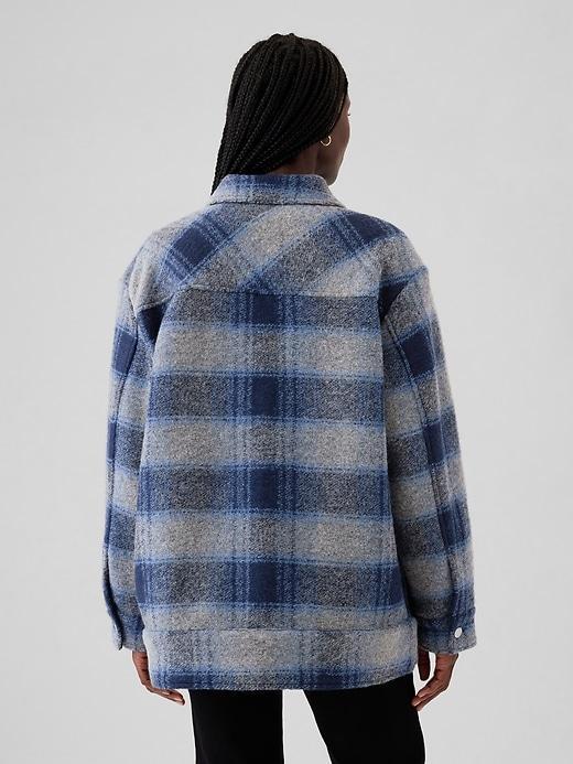 Wool Boyfriend Shirt Jacket Product Image