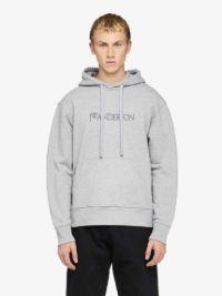 LOGO EMBROIDERY HOODIE in grey | JW Anderson US  Product Image