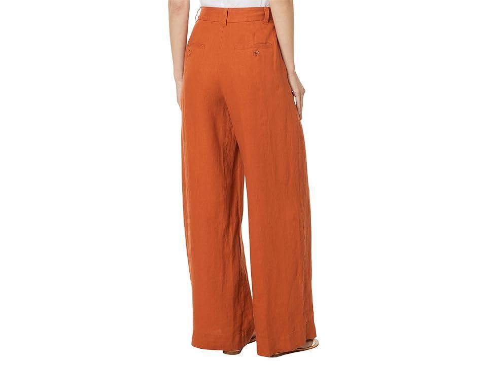 Madewell The Harlow Wide-Leg Pant in 100% Linen (Bluestone) Women's Dress Pants Product Image