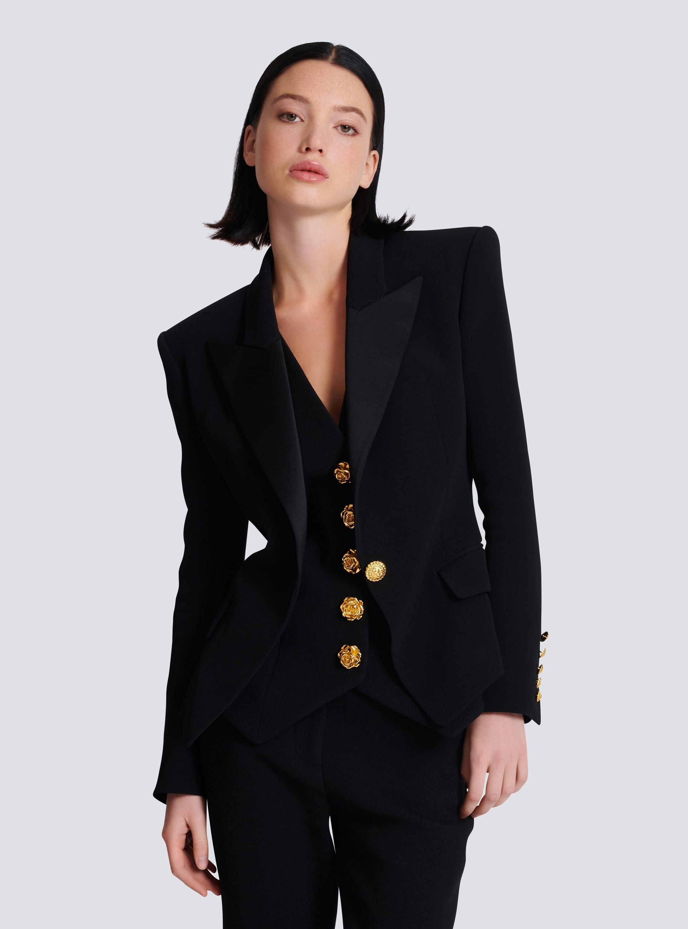 1-button crepe jacket Product Image