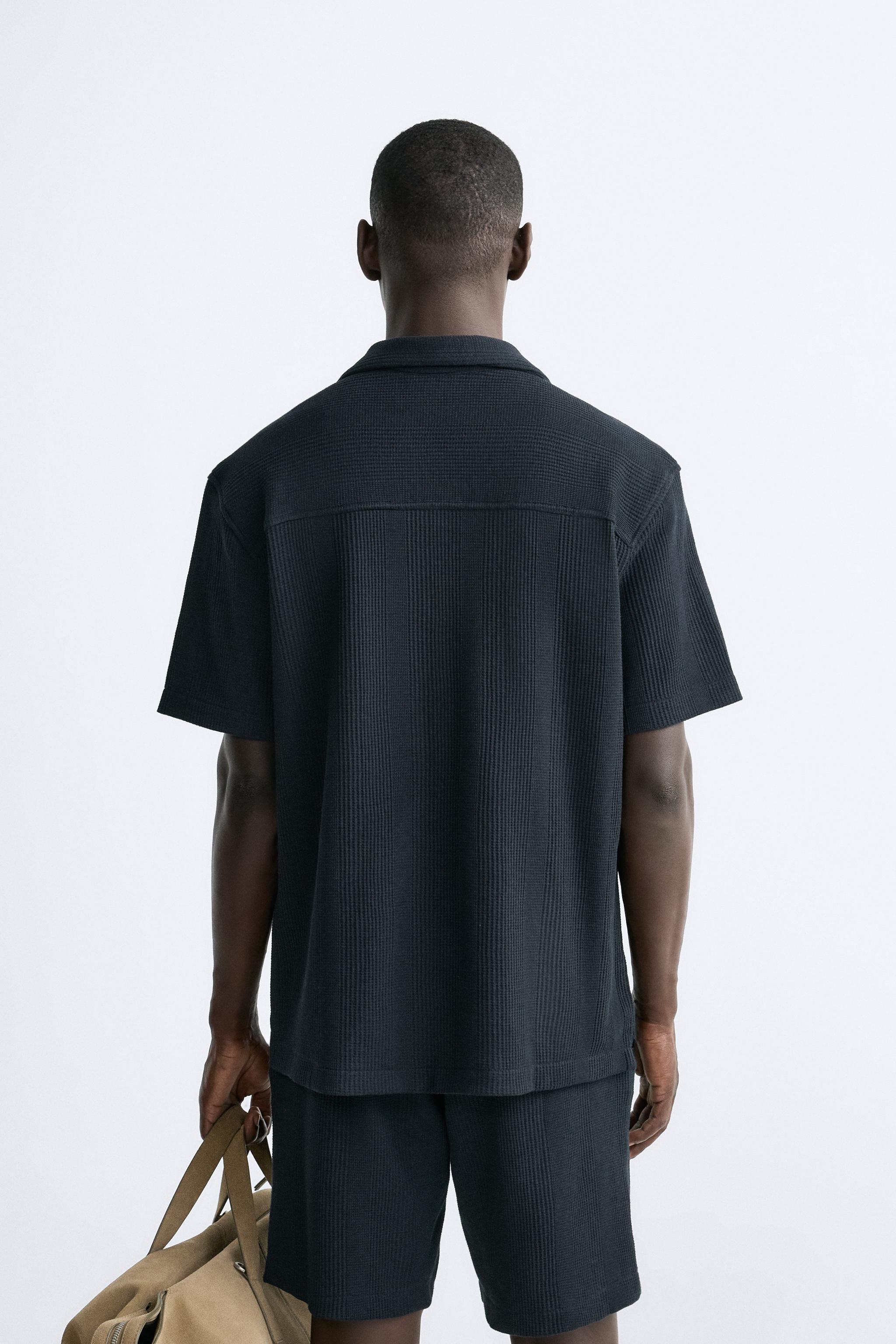 CHECK TEXTURED WEAVE SHIRT Product Image