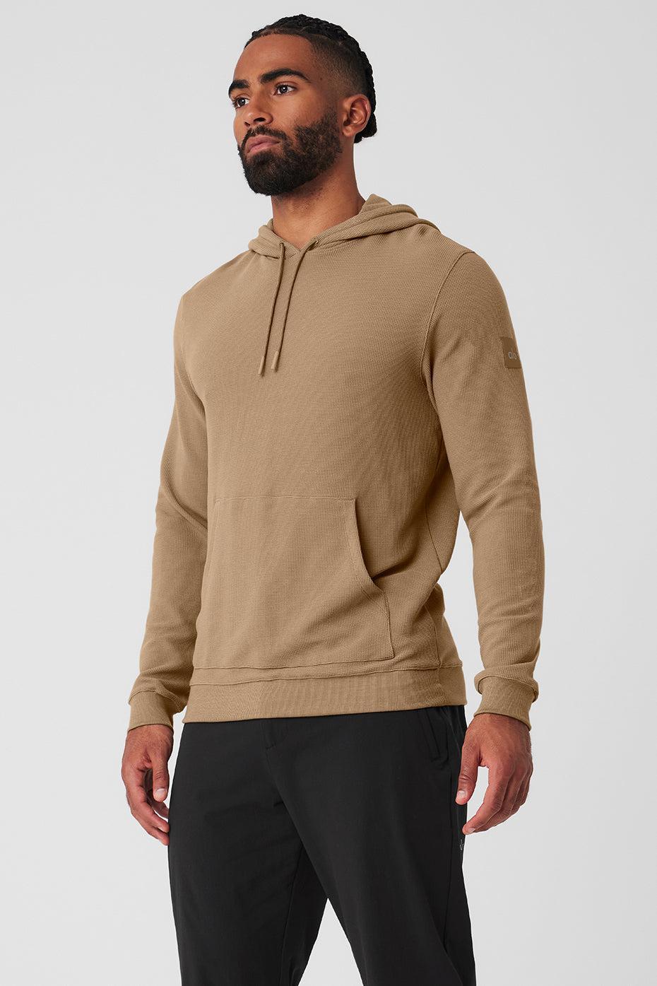 Micro Waffle Fast Break Hoodie - Gravel Male Product Image