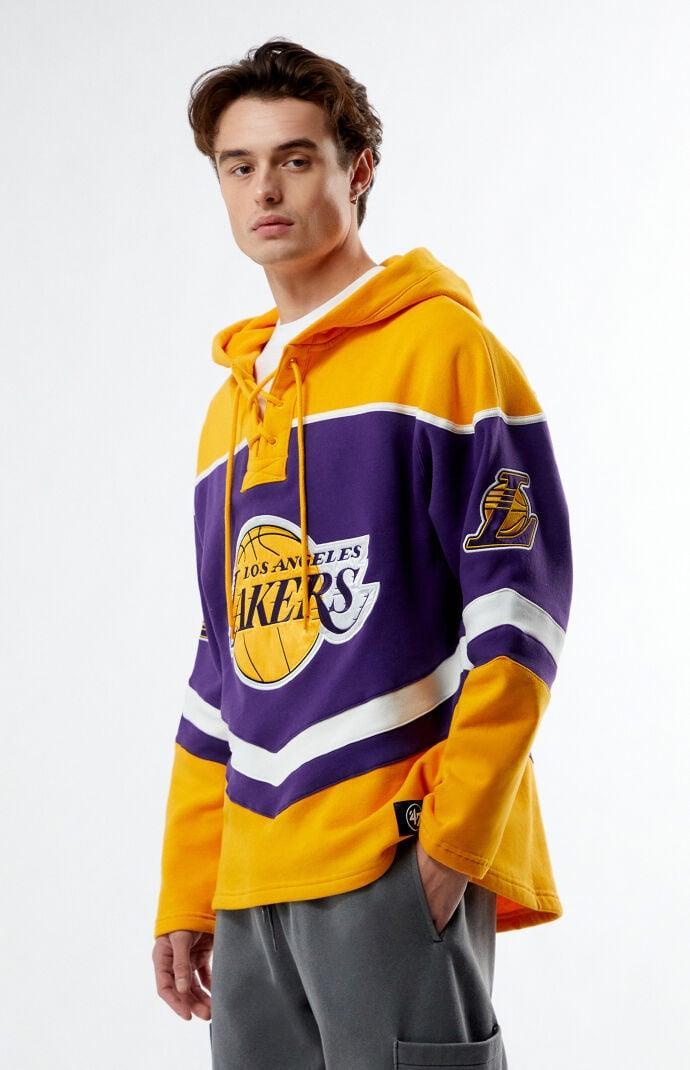 47 Brand Mens LA Lakers Lacer Hoodie Product Image