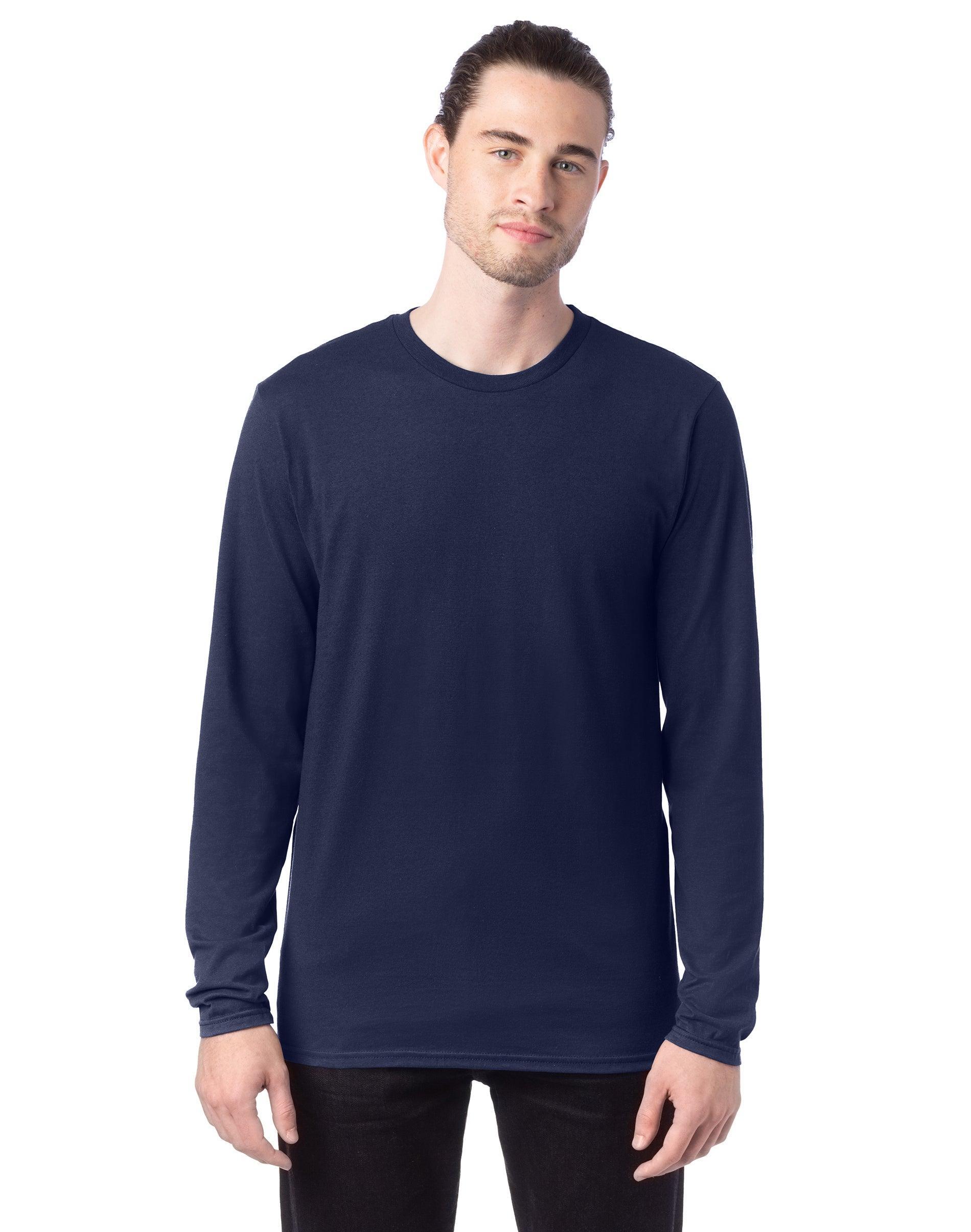 Hanes Perfect-T Unisex Long Sleeve T-Shirt Deep Royal 3XL Product Image