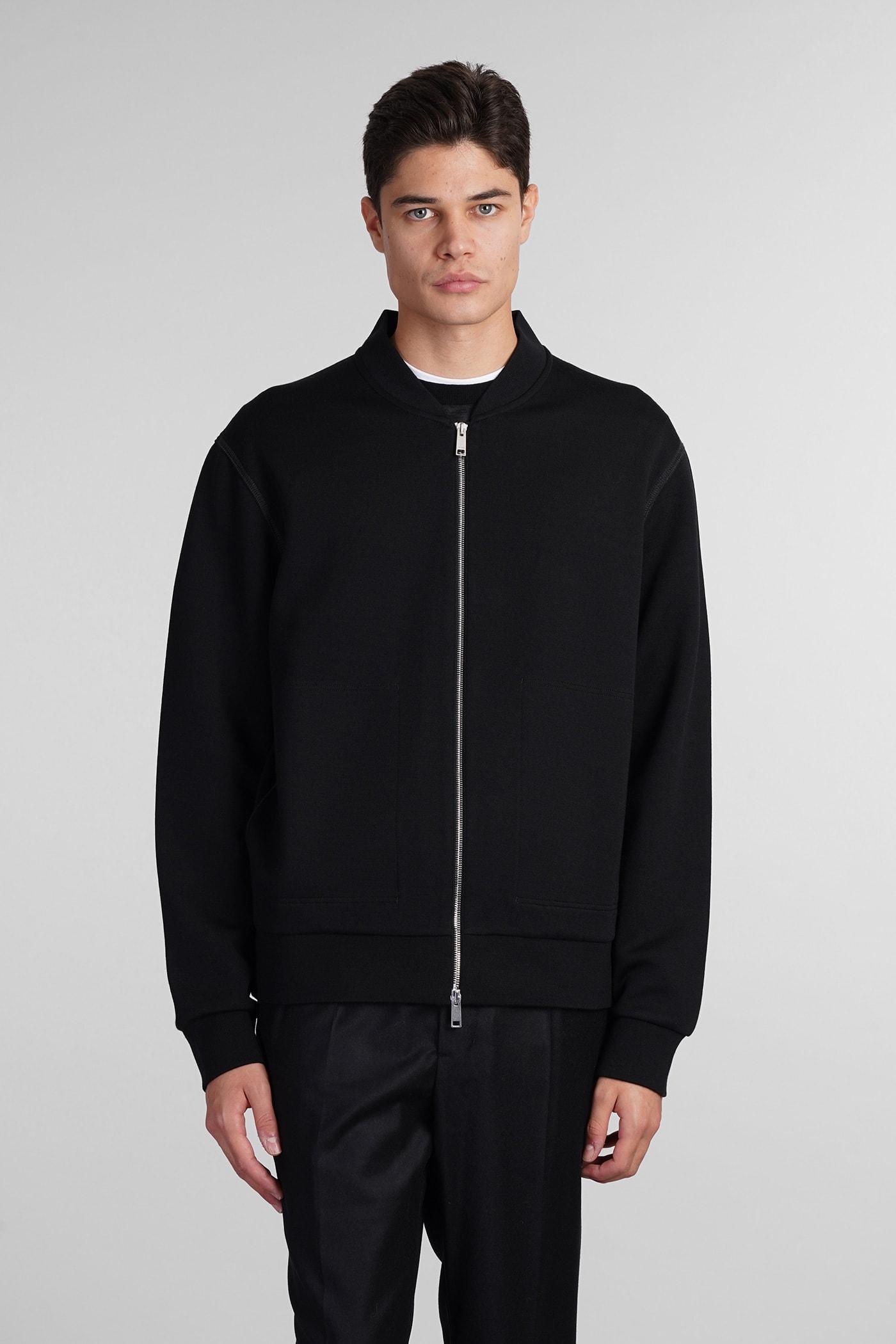 ZEGNA Sweatshirt In Black Wool In Nero Product Image