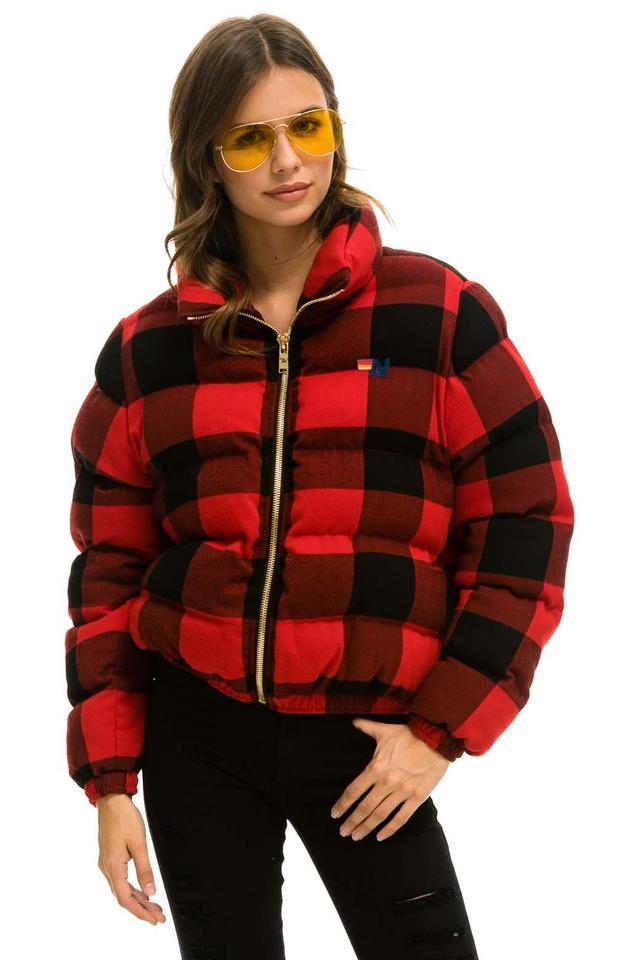 APRES PLAID PUFFER JACKET - BUFFALO PLAID Female Product Image