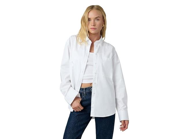 Joe's Jeans The Boyfriend Button Down Shirt (Optic ) Women's Clothing Product Image