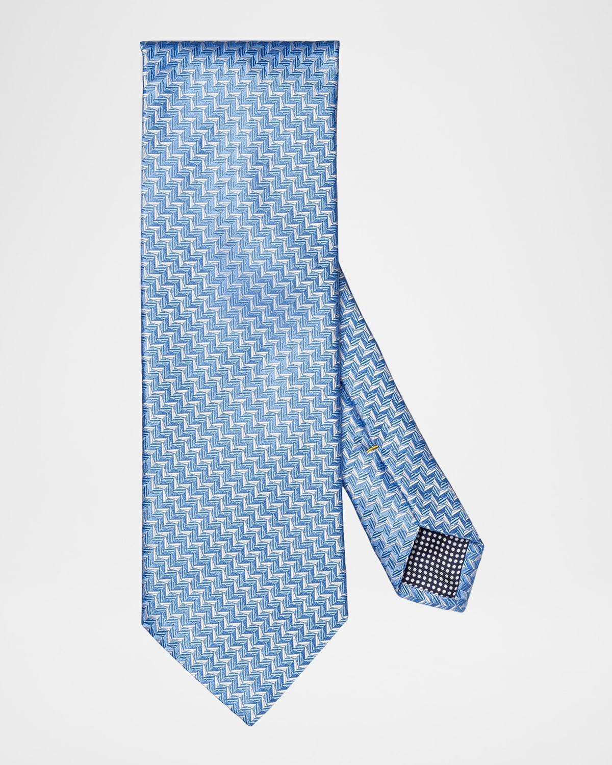 Men's Geometric Woven Silk Tie Product Image