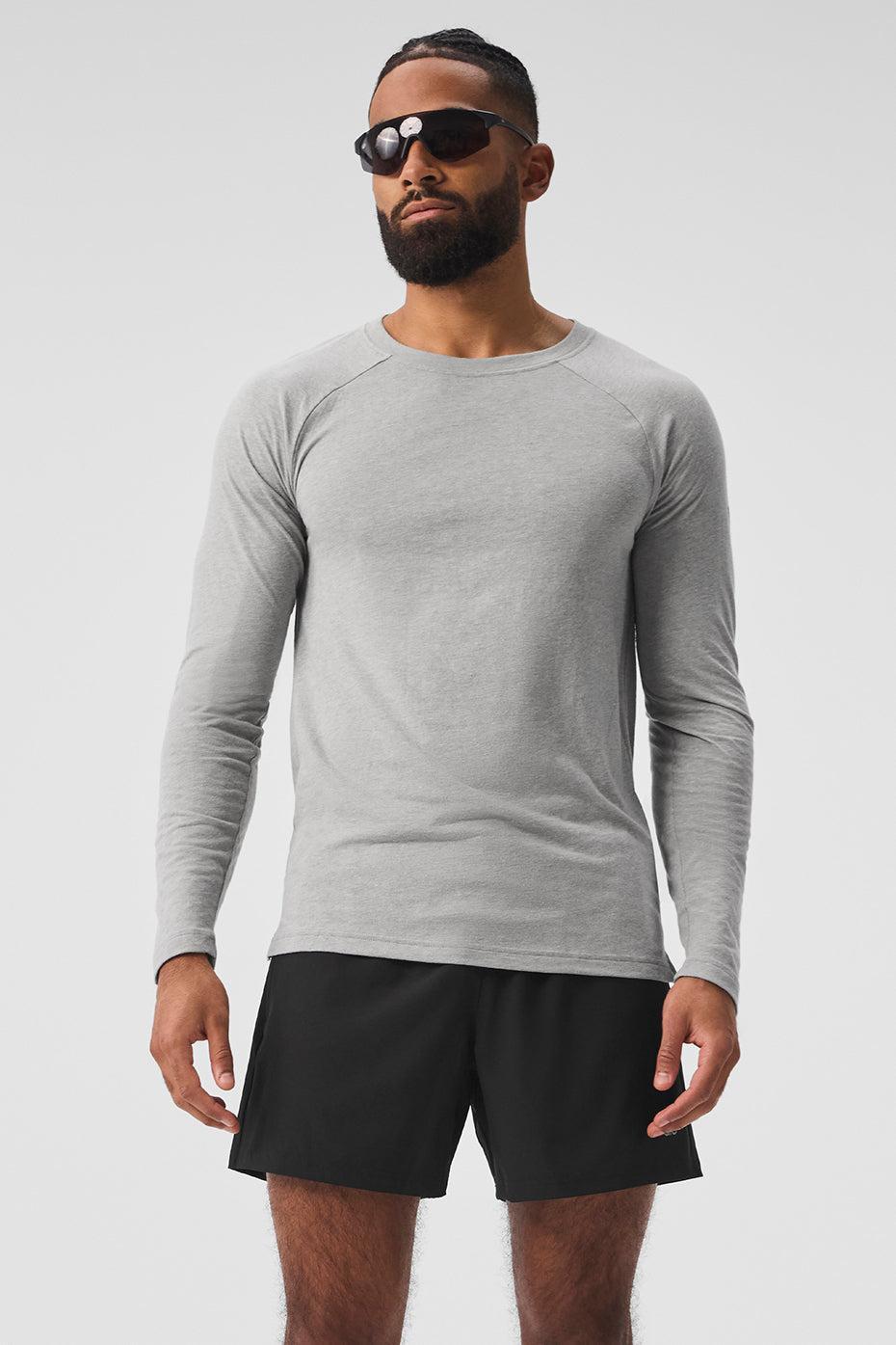 Triumph Long Sleeve Tee - Athletic Heather Grey Product Image