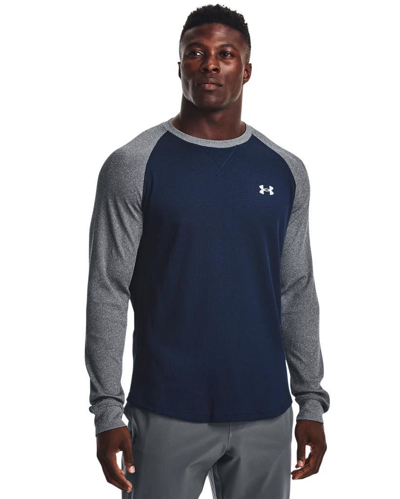 Men's UA Waffle Crew Long Sleeve Product Image