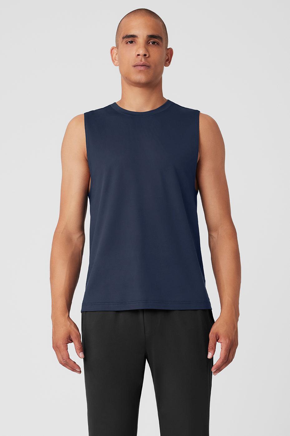 Conquer Muscle Tank - Navy Male Product Image