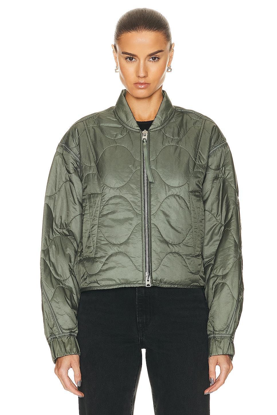 AGOLDE x Shoreditch Ski Club Iona Quilted Jacket Black. (also in ). Product Image