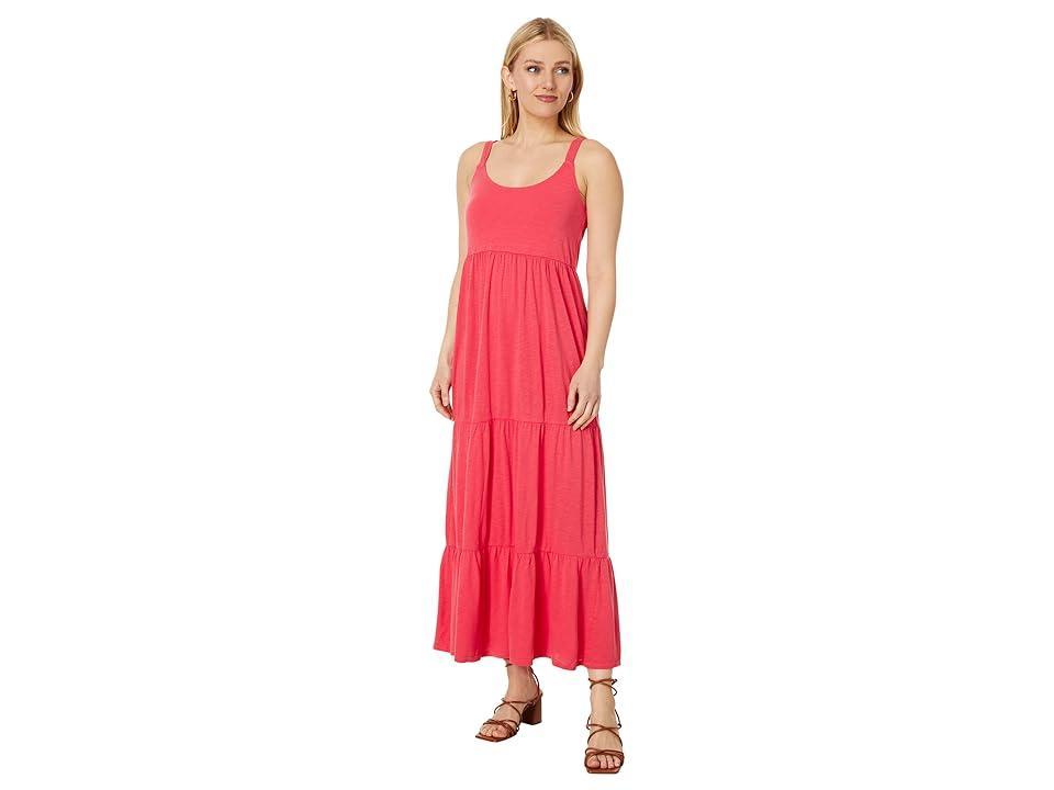 NIC+ZOE Tiered Maxi Dress (Poppy) Women's Dress Product Image