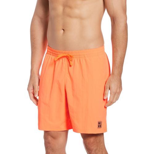 Nike Mens Nike Solid Icon 7 Volley Shorts - Mens Atomic Orange Product Image