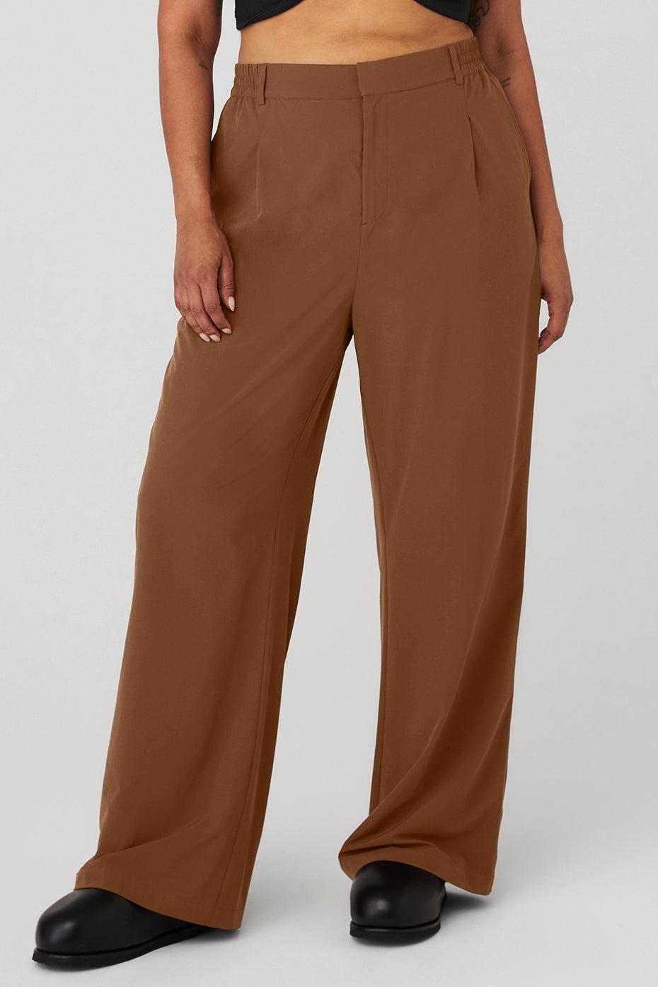 High-Waist Pursuit Trouser - Cinnamon Brown Female Product Image