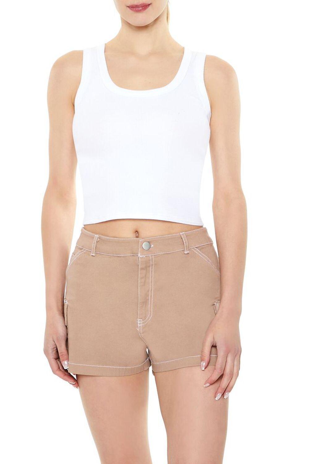 Twill Cargo Shorts | Forever 21 Product Image