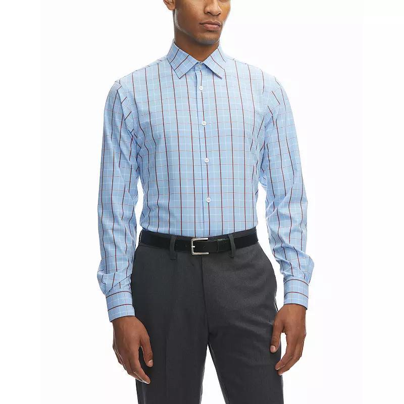 Mens Haggar Smart Wash Slim Fit Wrinkle Free Dress Shirt Product Image