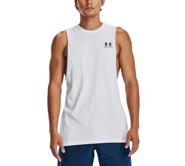 Mens Under Armour Left Chest Cut-Off Tank Product Image