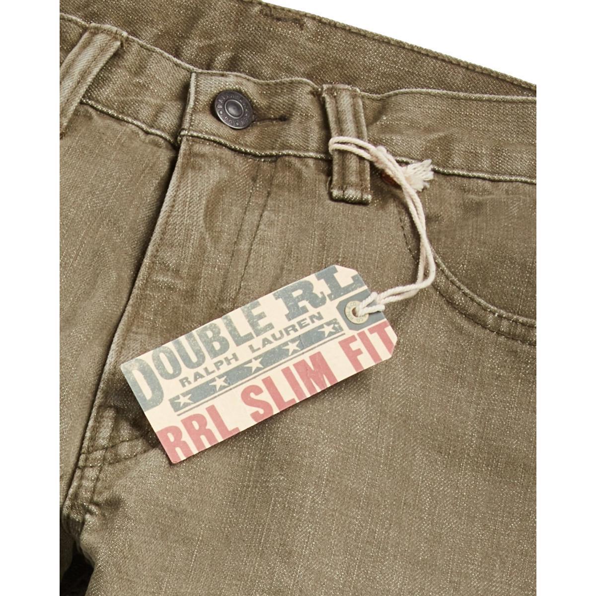 Slim Fit Olive Jean Product Image