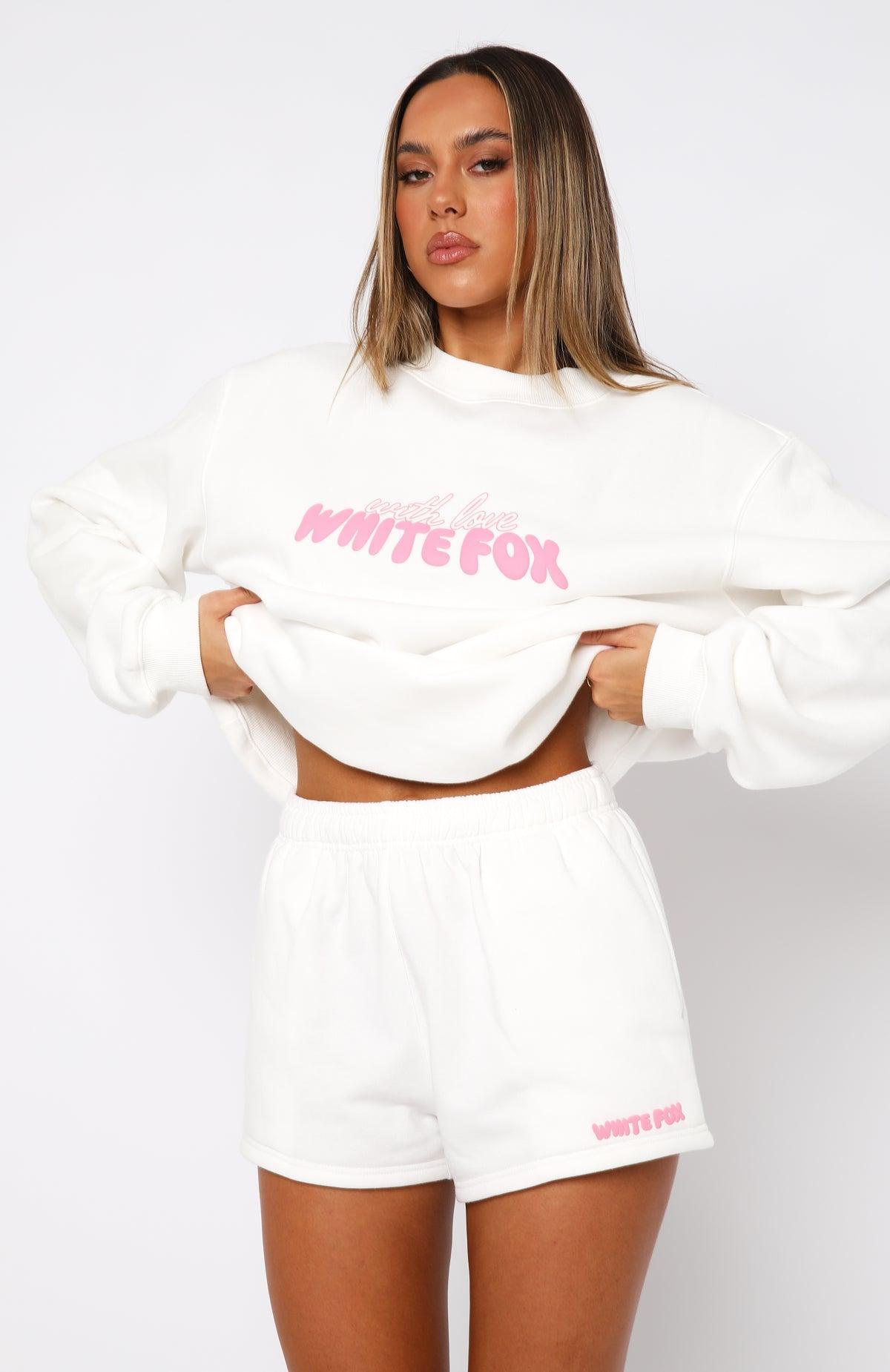 With Love Lounge Shorts White Product Image