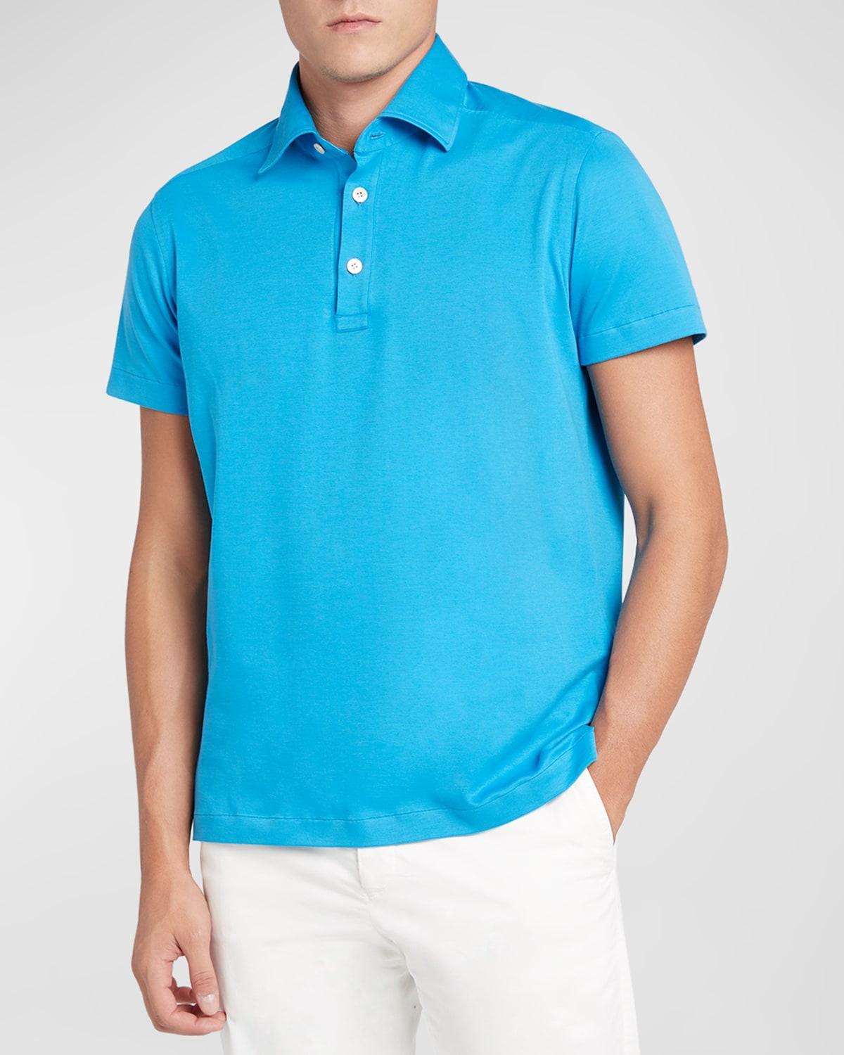 Mens Cotton Polo Shirt Product Image