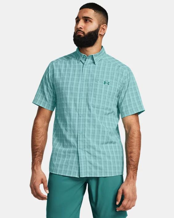 Mens UA Drift Tide 2.0 Plaid Short Sleeve Product Image