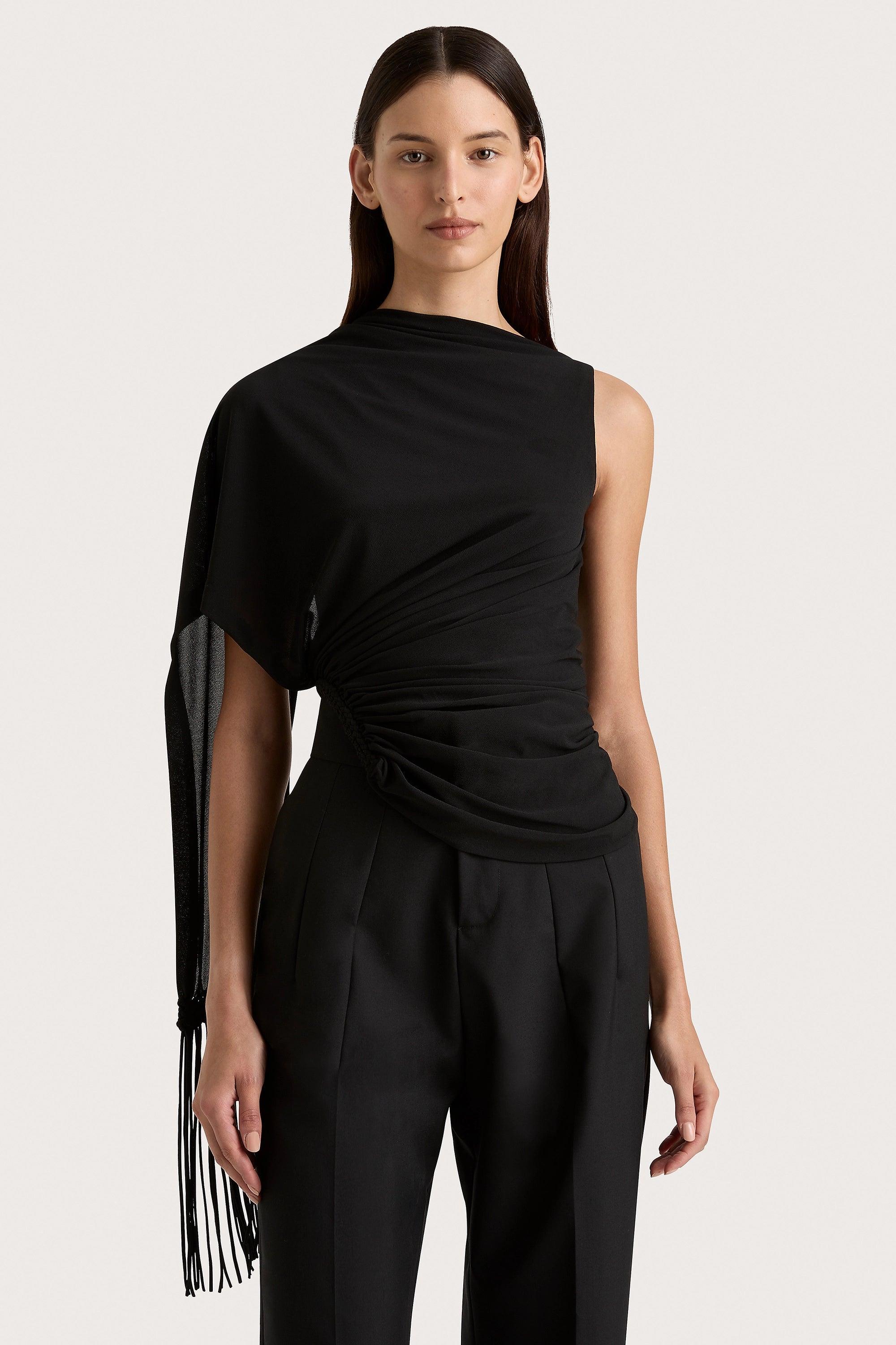 Bijou Asymmetric Top Black Product Image