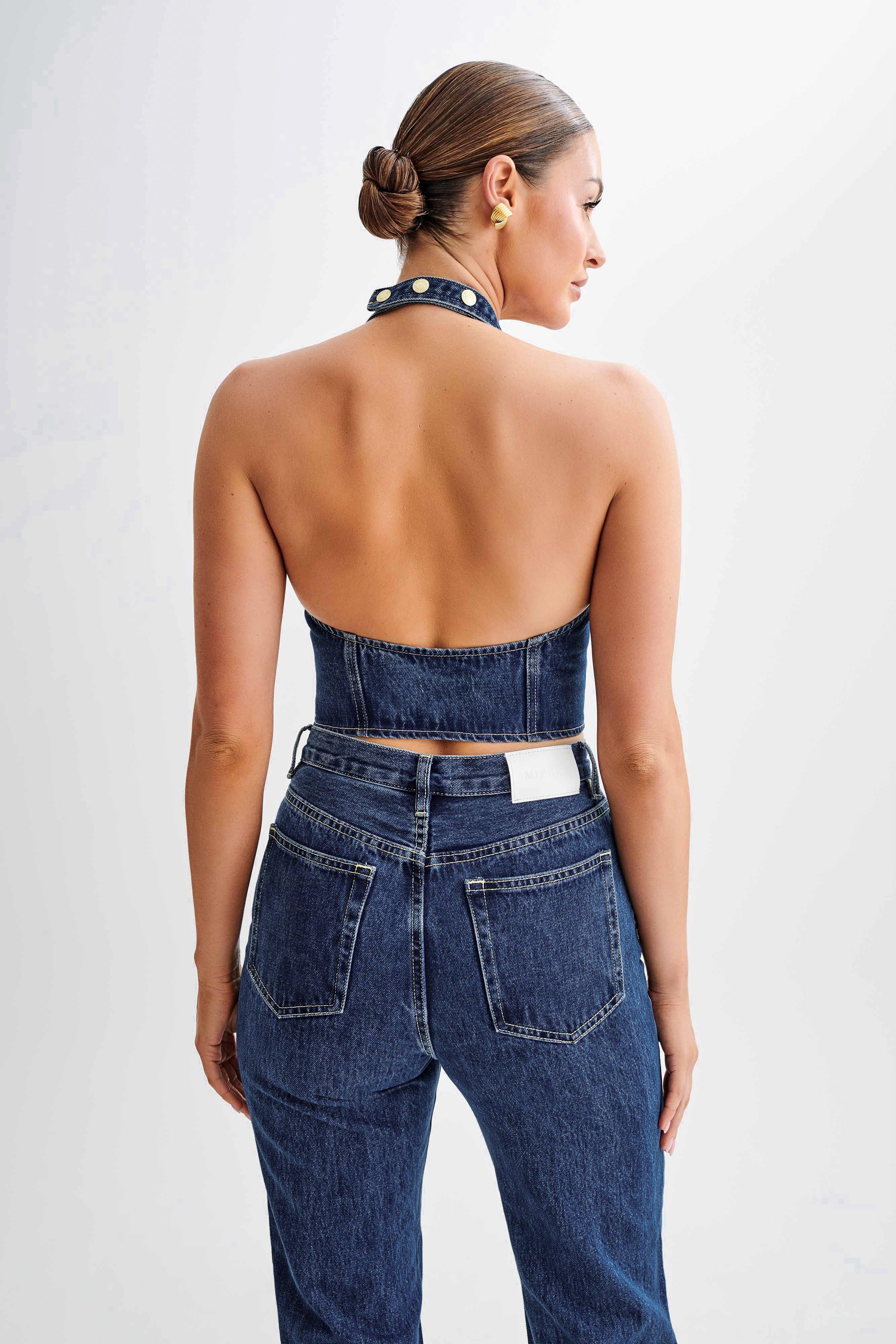 Kieryn Denim Vest - Dark Blue Product Image