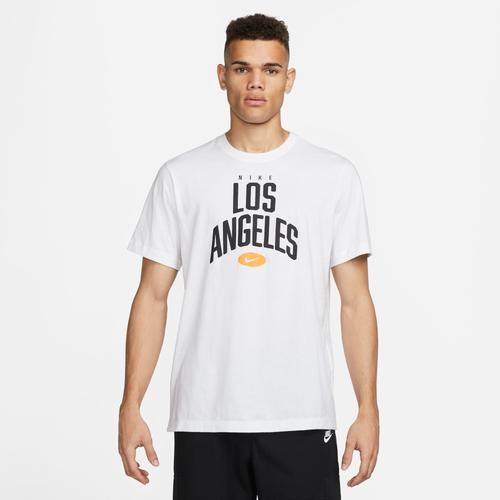 Nike Mens Nike City T-Shirt - Mens White/Black Product Image