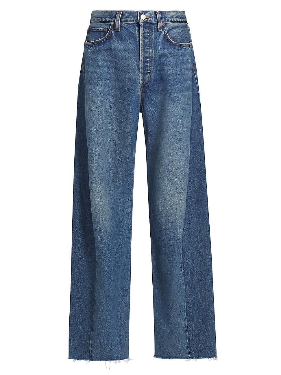 Womens Luna Pieced High-Rise Jeans Product Image