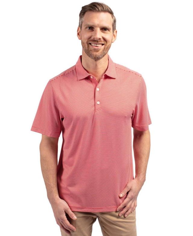 CutterBuck Mens Cutter & Buck Forge Eco Double Stripe Stretch Recycled Polo Shirt - Fresh mint Product Image