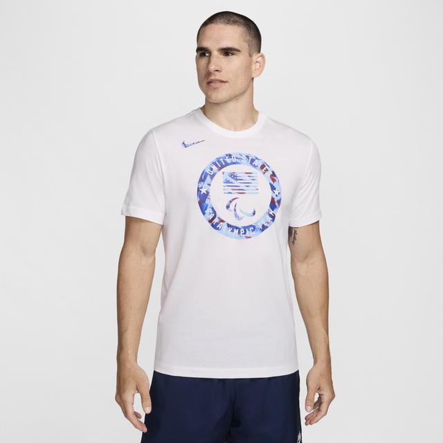 Nike Mens White U.s. Paralympics Puck Club T-Shirt Product Image