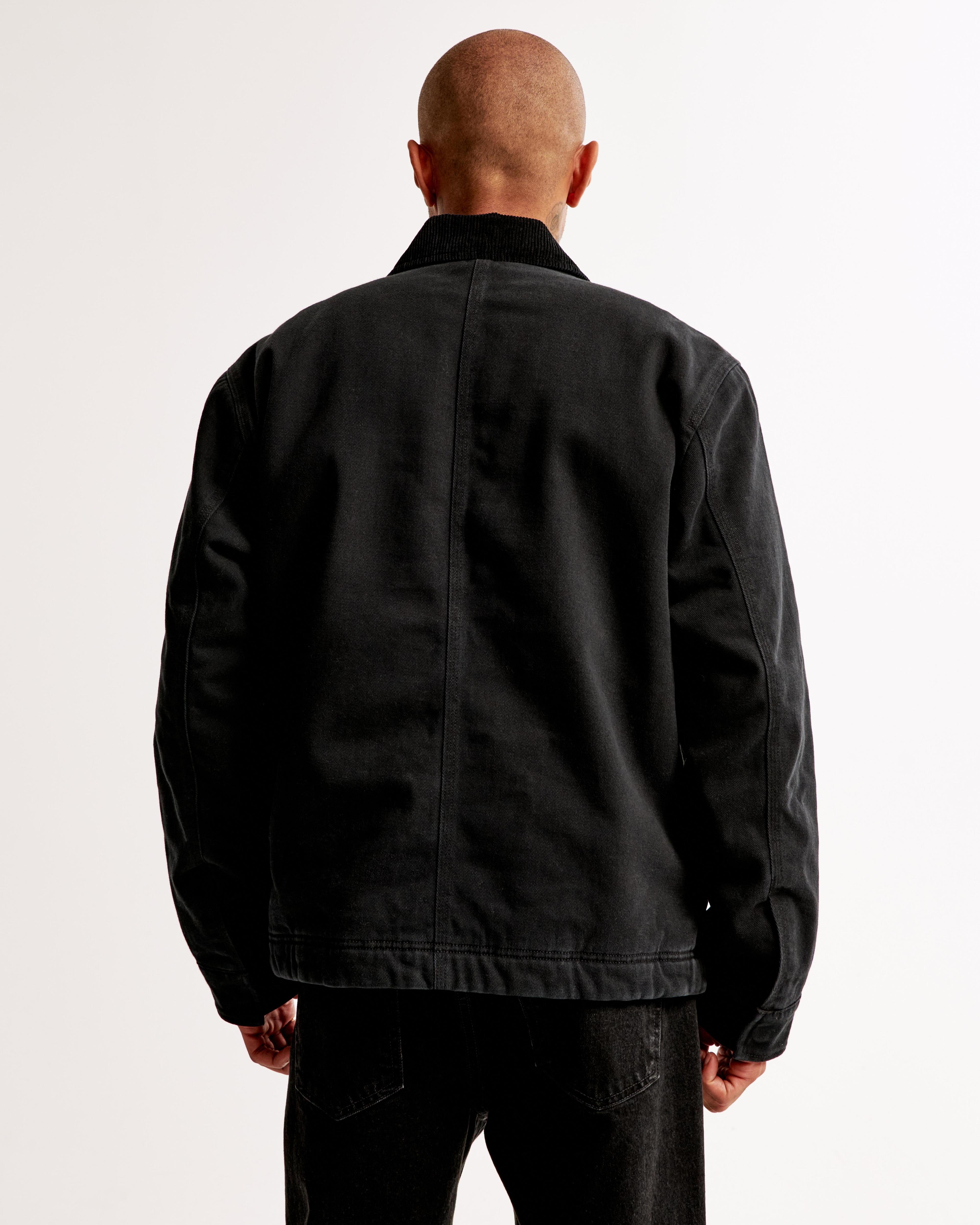 Flannel-Lined Zip Workwear Jacket Product Image