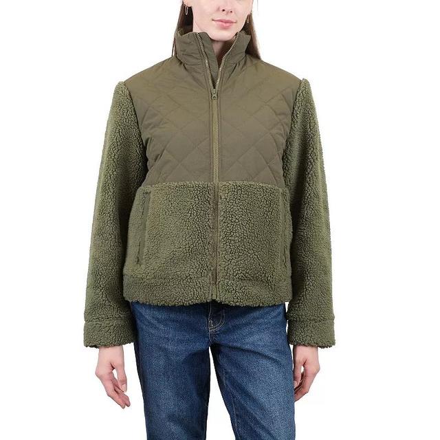 Womens Mountain and Isles Sherpa Jacket with Quilted Upper Product Image