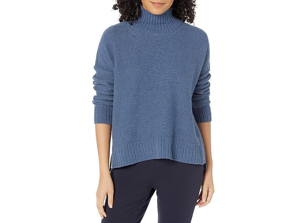 Eileen Fisher Turtleneck Box Top (Twilight) Women's Clothing Product Image