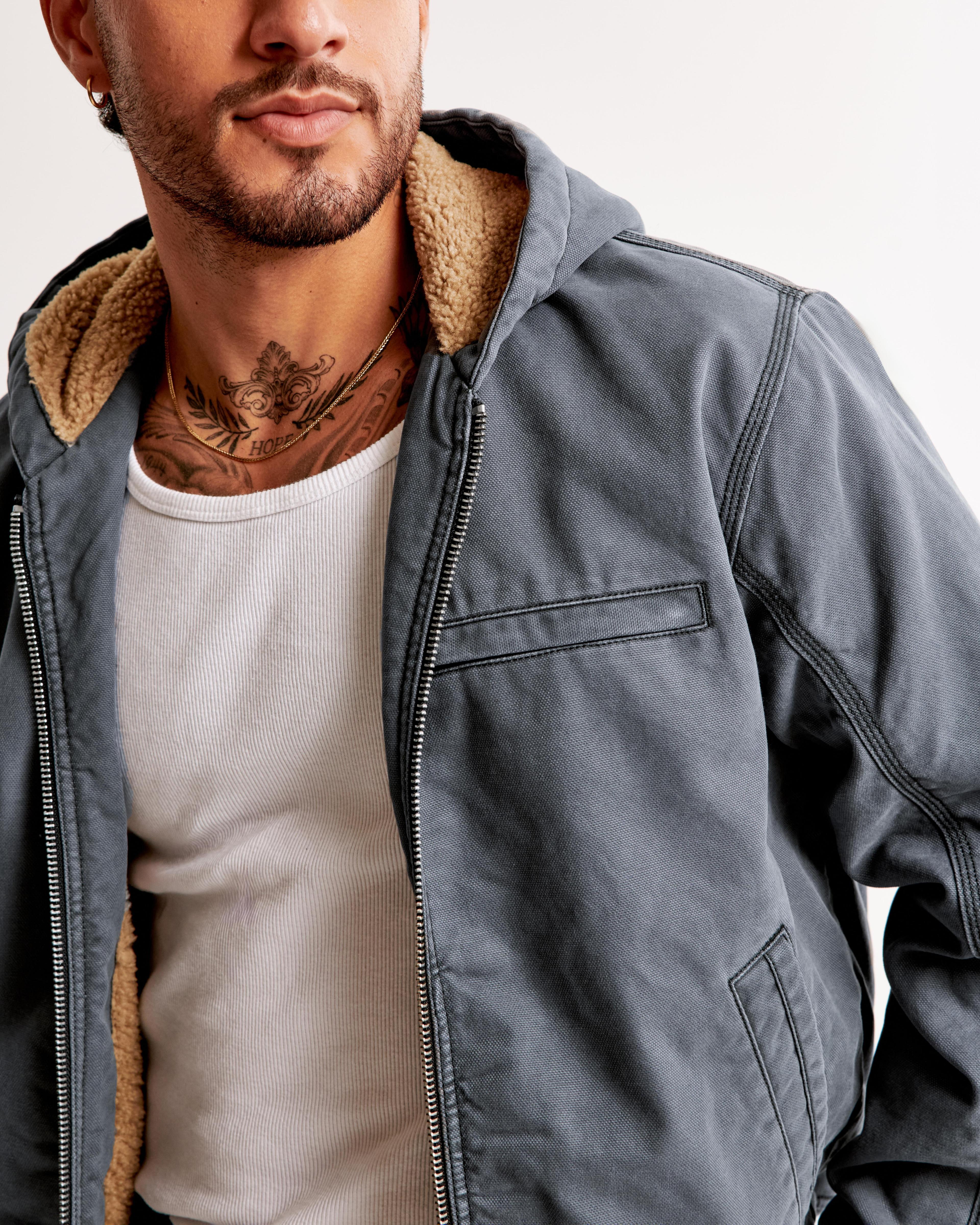 Hooded Workwear Bomber Jacket Product Image