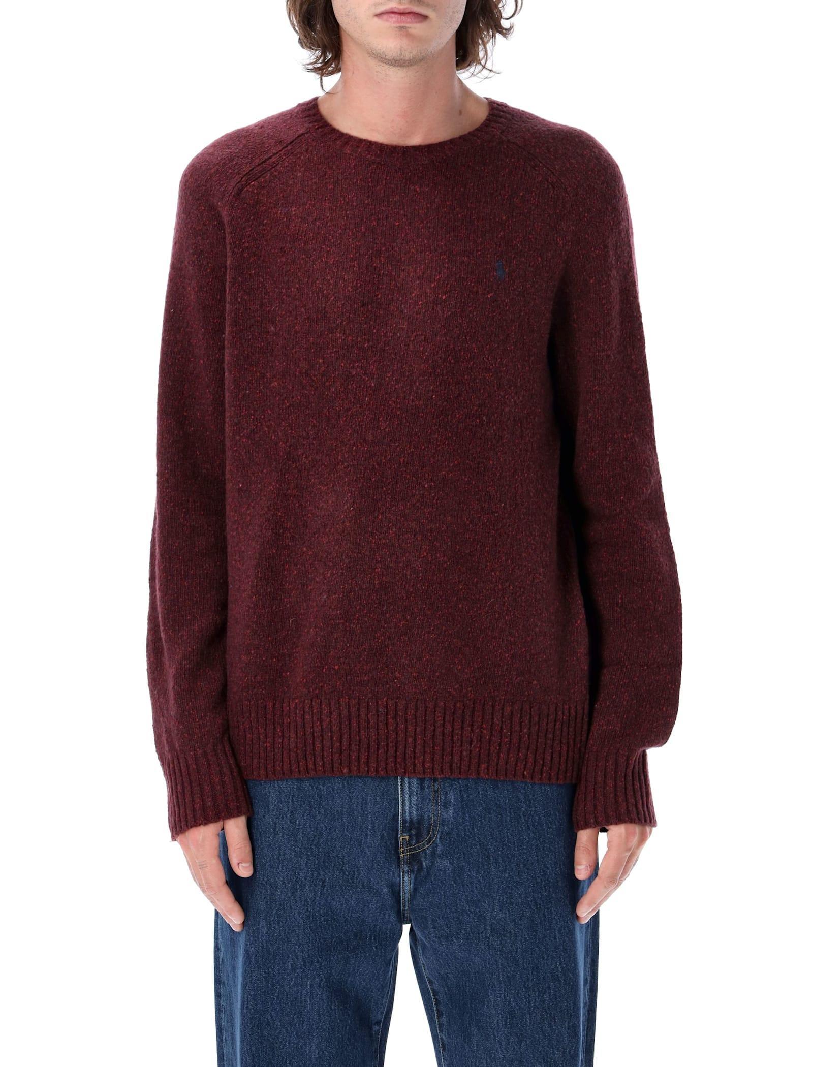 Pullover  Herren Farbe Burgunderrot In Burgundy Product Image