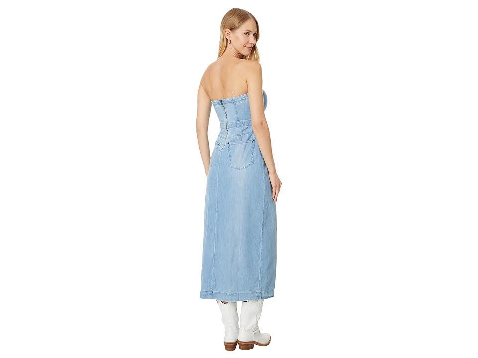 Free People Strapless Denim Midi Dress Product Image