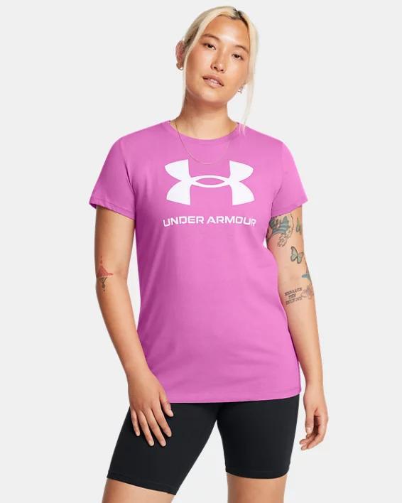 Womens UA Rival Logo Short Sleeve Product Image